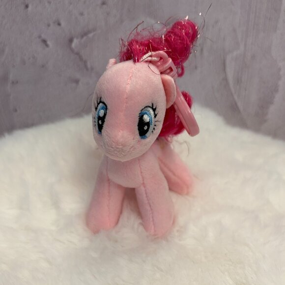 My Little Pony Other - My Little Pony (MLP) Sparkle Pinkie Pie Mini Plush Backpack Clip (SKU: 129TO)